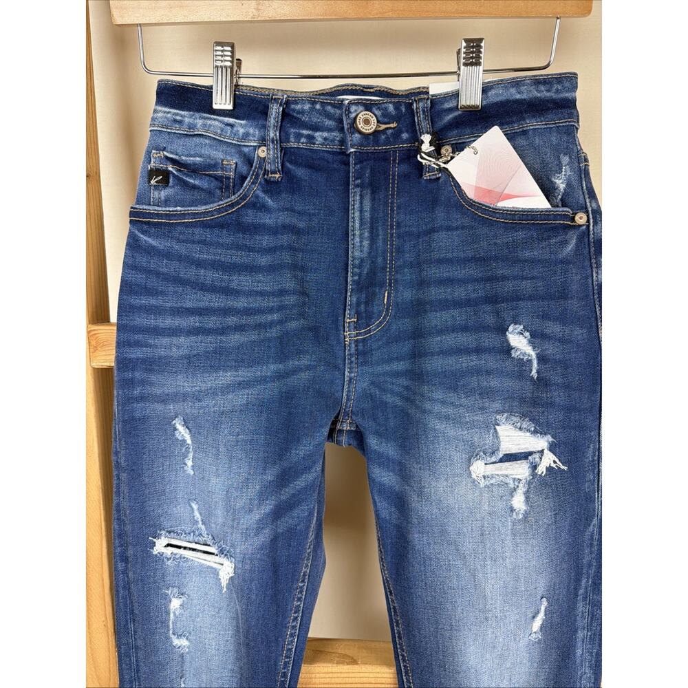 NWT Kancan Blue High-Rise Ankle Skinny Jeans 25 #0798 - Picture 4 of 7